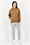 Women Oversized Fit Long Sleeve Training Hodie, Brown - 2