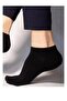 10 Pairs Stitch-Free Unisex Washable Perfumed Plain Black Short Booties Socks - 4