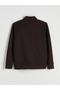 Men's Zippered Sweatshirt with Stand Collar - 6