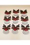 6 Piece Christmas Felt Motif Set Felt Motif Felt Decoration Ornament Tree Ornament - 2