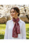Cherry Blossom Pattern Stylish & Elegant Women's Accessory Satin Scarf 30X165Cm