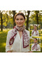 Animal Nature Pattern Stylish & Elegant Women's Accessory Satin Scarf 30X165Cm - 2
