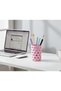 Heart Design Decorative Organizer & Makeup Brush Holder – Modern Desk Accessory 8X8X10 cm - 2
