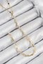 Brass Zircon Stone Model Gold Color Y Necklace