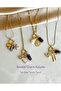 Amethyst Ribbon Heart Charm Steel Necklace - 4