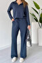 Women's Modal Fabric Polo Neck Long Sleeve Suit 3114 - 3