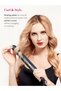 Flat Iron Hair Straightener 1-inch: Straightener and Curler 2 in 1 - Professional Ceramic Straightening Curling Iron for Straighten Curl Wave Hair - Dual Voltage 12 Digital Heat Settings - 4