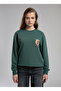 O Neck Plain Emerald Green Women's Sweatshirt 261 Lcf 241013 Iona Emerald - 2
