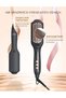 Hair Straightener Brush for Thick & Frizzy Hair, 30s Fast Heat-Up, 12 Temp Settings (120-230°C), Negative Ion & Ceramic Bristles, Anti-Scalp - 3