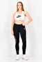 Women Sportswear Fit Drawstring Training Leggings, Black - 2