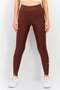 Women Tight Fit Training Leggings, Brown