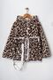 My Little Plushie Can Turn into a Backpack Unisex Children's Coat - Brown