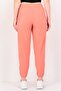 Women Dri Fit Running Track Pants, Orange - 2