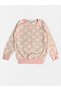 Girls' Cotton Fabric Pink Color Fleece-Lined Daisy Flower Pattern Long Sleeve Winter Pajamas Set - 5