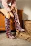 Folly Bordo Snake Skin Dallas over the Knee Boots - 2