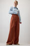 Velvet Pants with Trousers with Wide Legs - 5