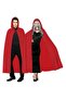 Red Devil Cloak with Hood 120 cm Halloween Costume Accessory - 3