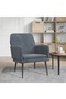 Armchair Dark Grey 62x79x79 cm Velvet