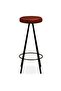 Bar Stools 2 pcs Real Leather - 2