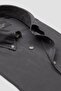 Federico Woven Lyocell Comfort Fit Dark Gray Button down Collar Men's Plain Shirt - 6