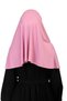 Practical Scarf with Veil - Ready-To-Wear Turban Without Veil - Soufflé Model, Non-Slip and Anti-Sweat - Pink - 4