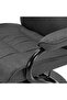 Recliner Chair with Footrest Dark Grey Fabric - 7