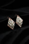 Women's Copper Earrings - White Star Dust Model Copper Women's Earrings - 2