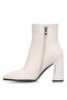 25K137 Women's Heeled Boots Beige - 3