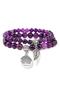 Natural Amethyst Stone Double Layer Bracelet Handmadeenergy and Balance Stone
