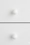 5 Pcs Porcelain Ball Knob White Kids Room Furniture Handle Ceramic Single Screw Drawer Handle (30 mm) - 4