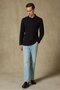 Castle Pike Cotton Comfort Fit Black Polo Neck Men's Plain Polo Shirt - 3