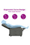 Recliner Chair with Footrest Light Grey Fabric - 7