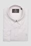 Luca Oxford Stretch Cotton Blend Comfort Fit Beige Button down Collar Men's Striped Shirt - 5