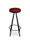 Bar Stools 2 pcs Real Leather - 4