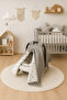 Double Layered Gray Pique and Mickey Patterned Reversible Stroller Cover, Cushion and Sheet (Set of 3)