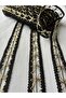 Black Silver Color Knitted Ribbon(3cm) - 4