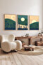 3 Piece Wooden Framed Living Room Hall Kitchen Table Set Set3456 - 2
