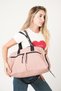 Women's Powder Multi-Compartment Waterproof Crinkle Daily Crossbody Hand and Shoulder Bag