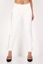 Women Cigarette Fit Solid Straight Leg Pants, White