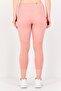 Women Tight Fit Running 3/4 Leggings, Rose Pink - 3