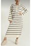 Women's Spanish Sleeve Striped Dress