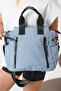 Galivavia Blue Women's Multi-Compartment Waterproof Crinkle Daily Crossbody and Shoulder Bag - 2