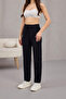 Women's High Waist Linen Blend Carrot Pants