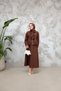Umay Skirt Suit - Brown - 5