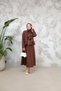 Umay Skirt Suit - Brown