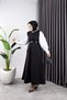 Gamze Skirted Belted Suit - Black - 5