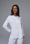 Women's Ecru Lace Detailed Winter Long Sleeve Design Maternity Pajama Set 3-Piece Set - 8