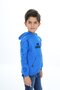 Cobalt Boys' Relax Fit Hooded Pocket Raglan Sleeve Printed Sweatshirt - 2 Thread - 3