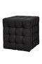Bump cube stool Black, -leather poly, cube type, 40x40x41 cm