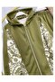 Chinese Patterned Zip-Up Hooded Casual Double Set [38-46 Size Range] - 2